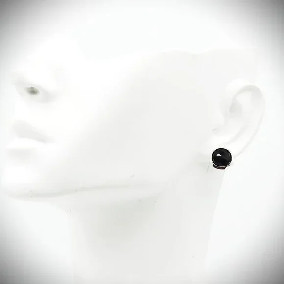 IPPOLITA Wonderland Lollipop Sterling Silver & Faceted Black Onyx Stud Earrings